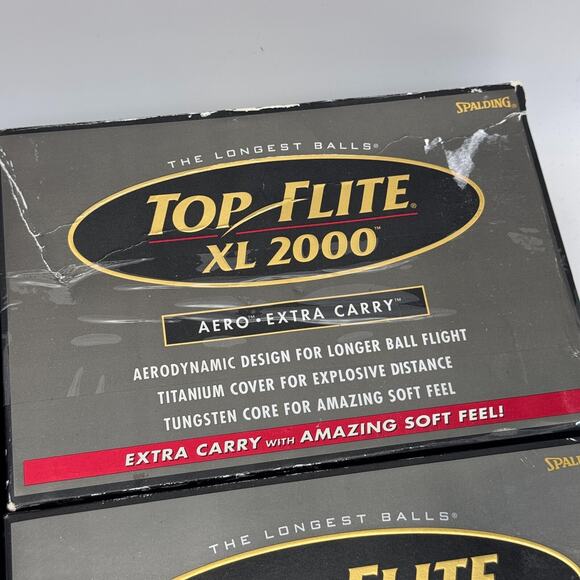 Spalding Golf Balls Top Flite Titanium Distance Aero Extra Carry Spalding 60 - Picture 3 of 10